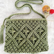 Knot Your Average Macramé Tassel Crossbody Bag