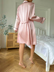 Boss Lady Brunch Satin Cami, Shorts & Robe 3-Piece Set
