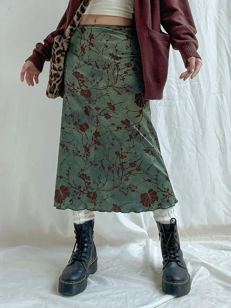 Willow Bloom Midi Skirt