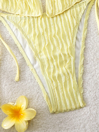 Shell Yeah Textured Halter Cut-Out One Piece Swimsuit