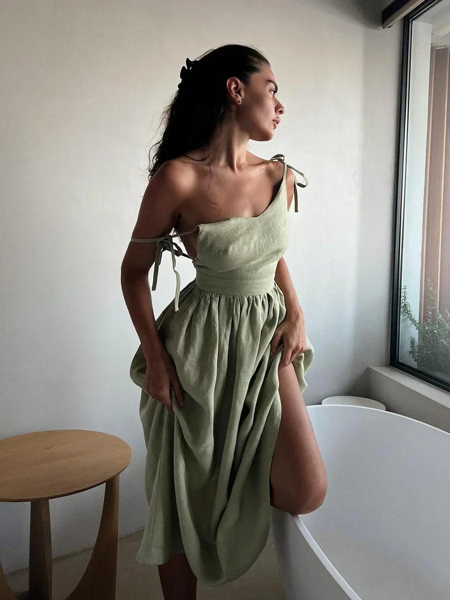 Ocean Air Linen Dress