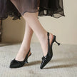 Knot Your Average Twist Bow Slingback Kitten Heels