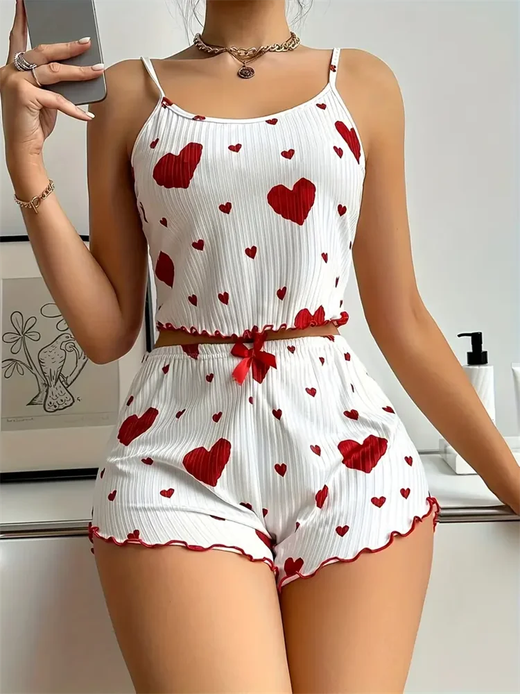 Head Over Heels Ribbed Crop & Shorts Lounge Set
