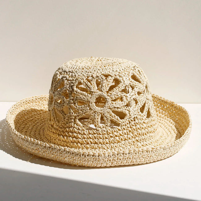 The Floral Crochet Sun Hat