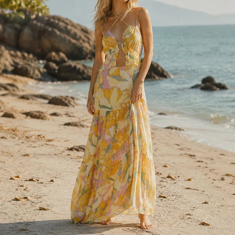 Golden Coast Maxi Dress