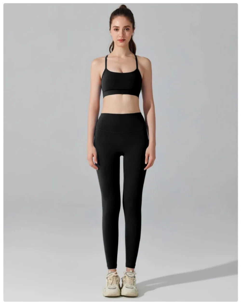 No Days Off Strappy Sports Bra & High Waist Leggings Set