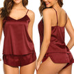 Silky Nights Satin Cami & Shorts Pajama Set