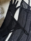 Smoke & Mirrors Sheer Mesh Corset Dress Set