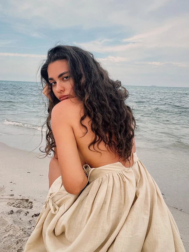 Ocean Air Linen Dress