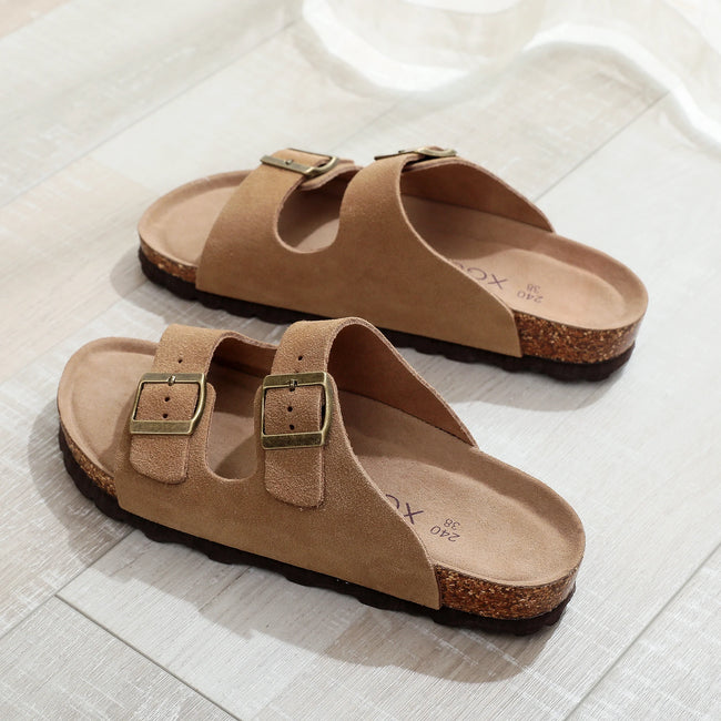 Golden Hour Double Strap Sandals