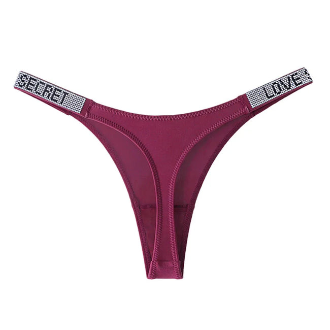 Rhinestone Cowgirl Embellished Waistband Thong