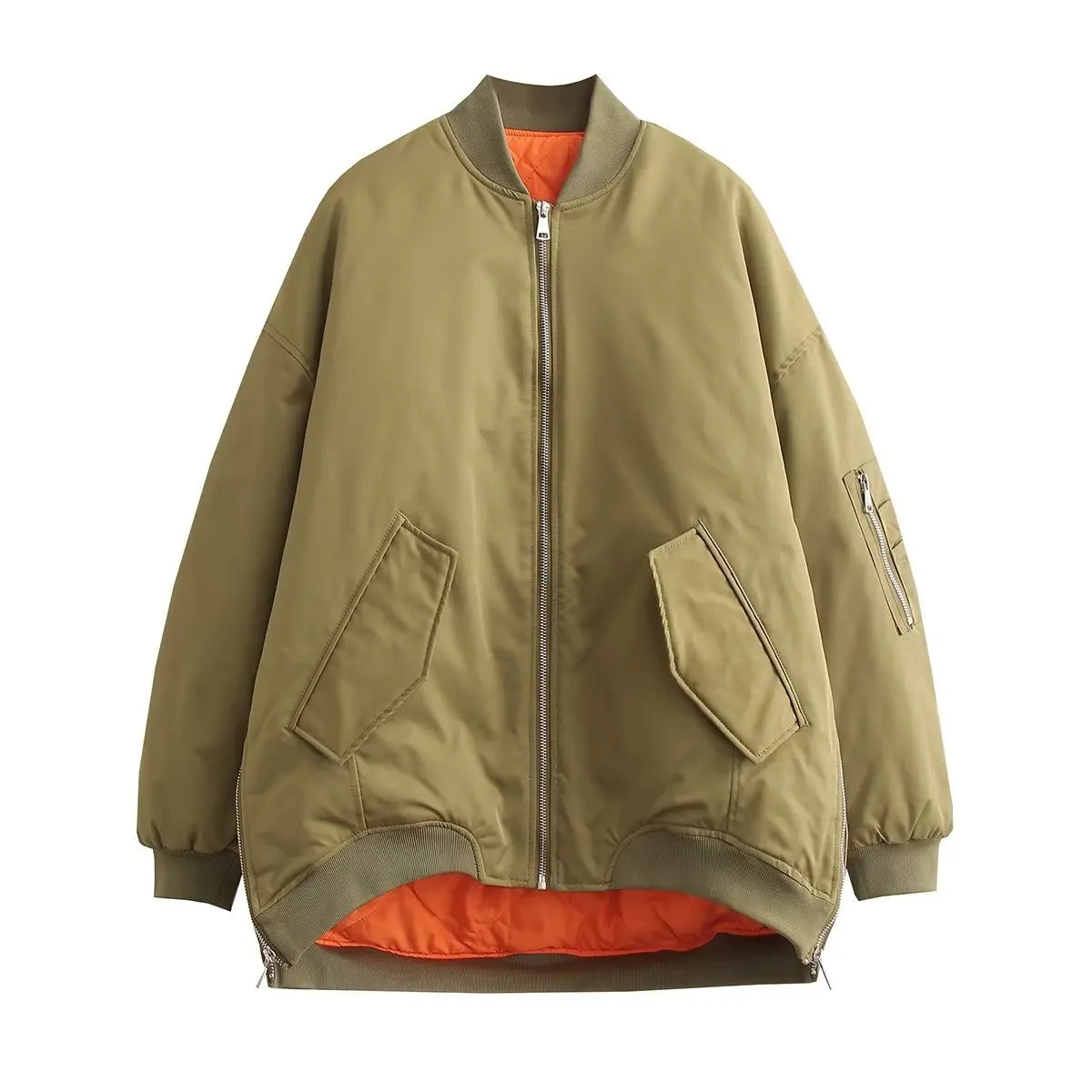 Off Duty Oversized Puffer Bomber Jacket