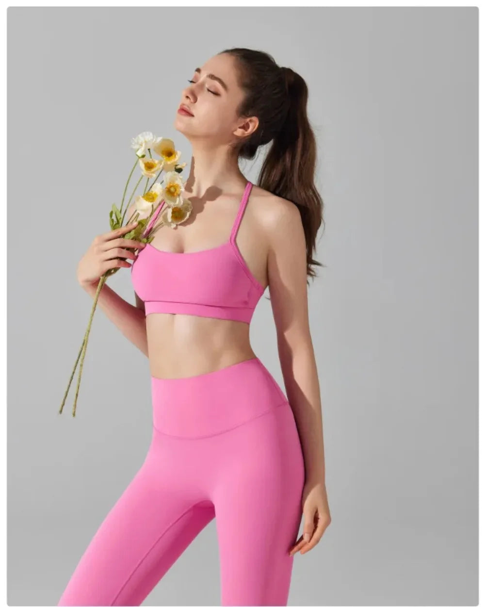No Days Off Strappy Sports Bra & High Waist Leggings Set