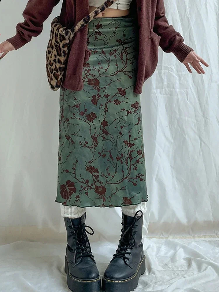 Willow Bloom Midi Skirt