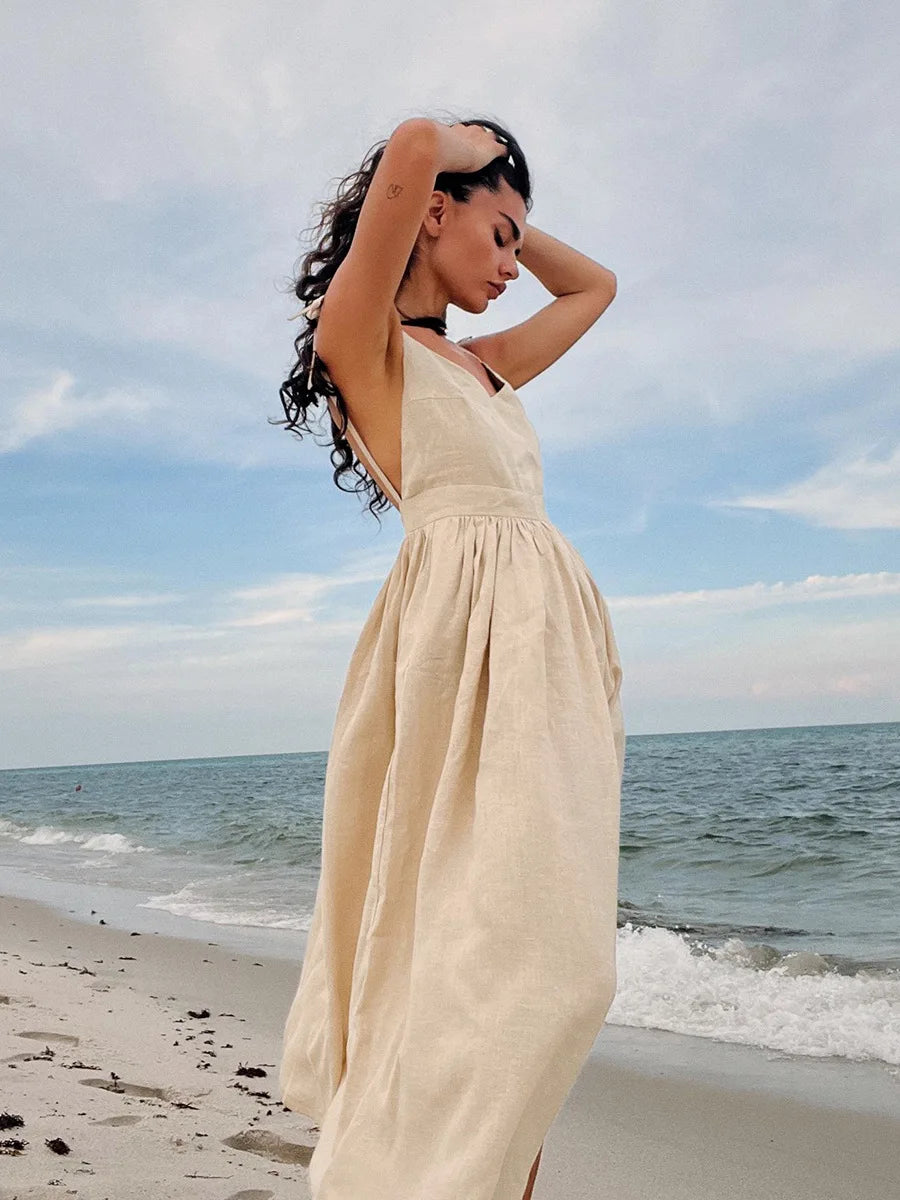 Ocean Air Linen Dress