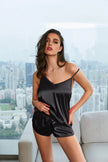 Silky Nights Satin Cami & Shorts Pajama Set