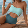 One In A Million One Shoulder Hardware Bikini Set