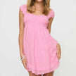 Romantic Eyelet Mini Dress