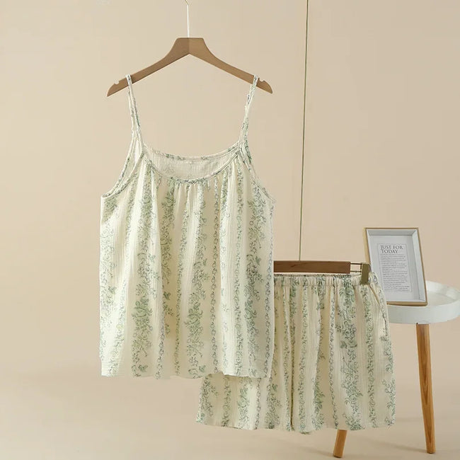 Rose Garden Cottagecore Floral Cami & Shorts Set
