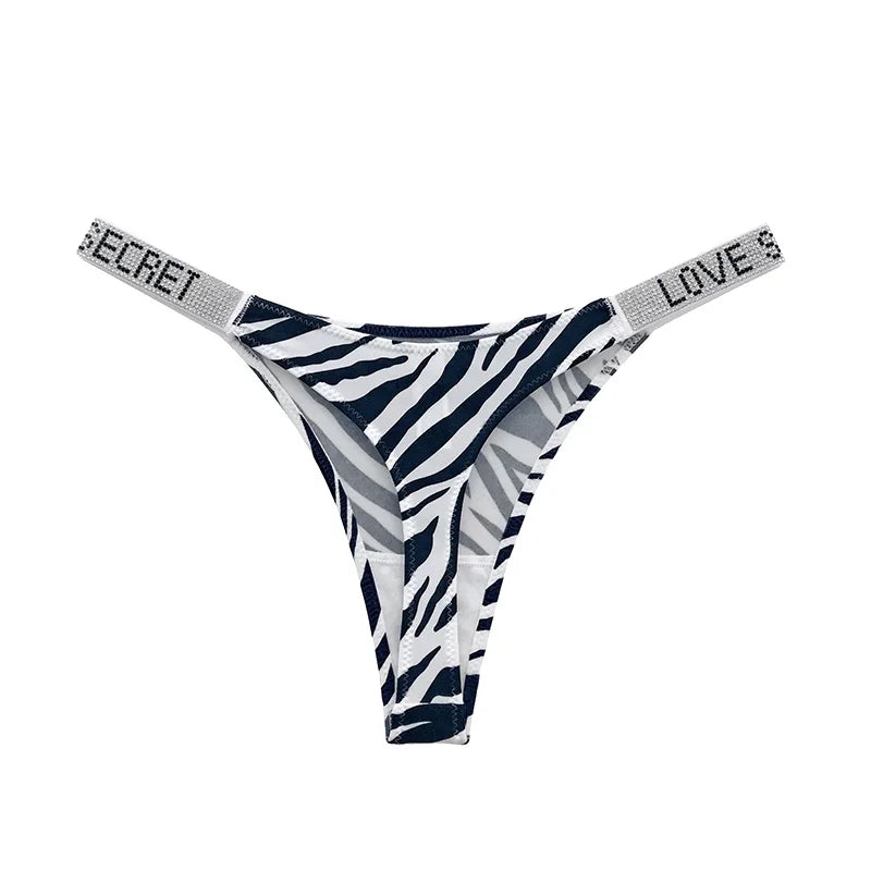 Rhinestone Cowgirl Embellished Waistband Thong