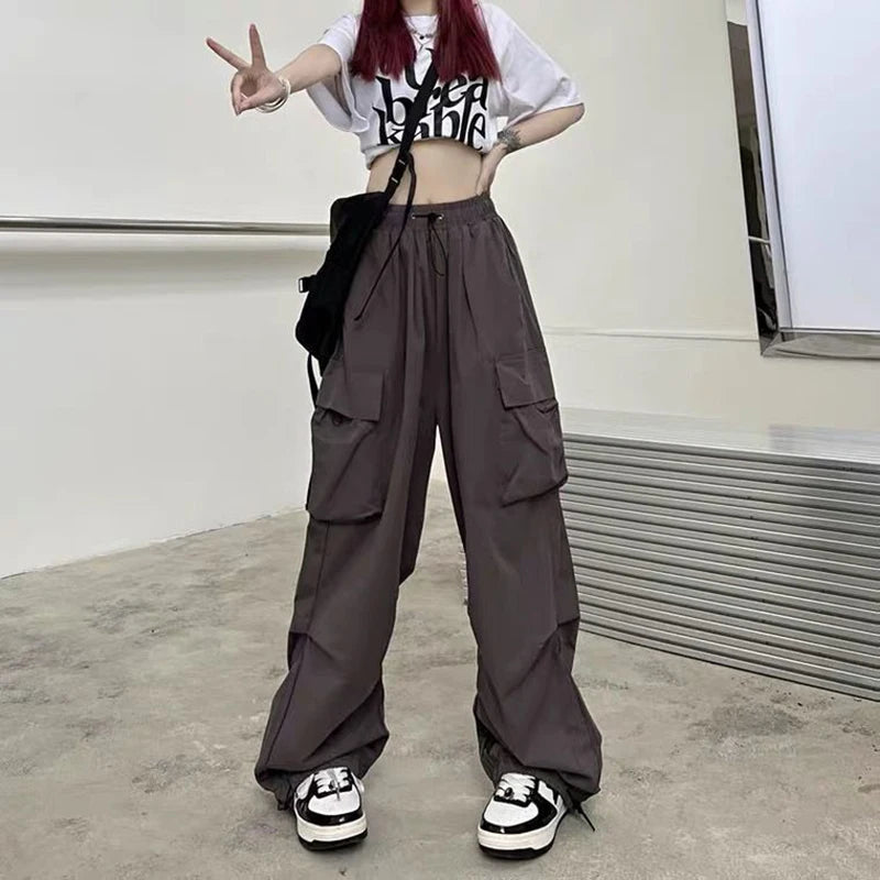 Mission Possible Oversized Cargo Parachute Pants