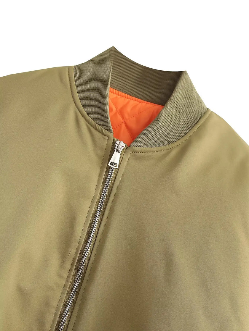 Off Duty Oversized Puffer Bomber Jacket
