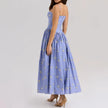Floral Bow Corset Midi Dress