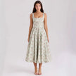 Elegant Corset Midi Dress
