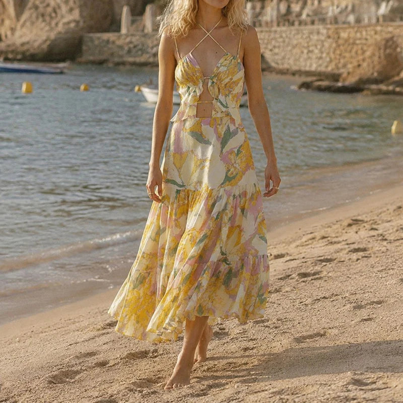 Golden Coast Maxi Dress