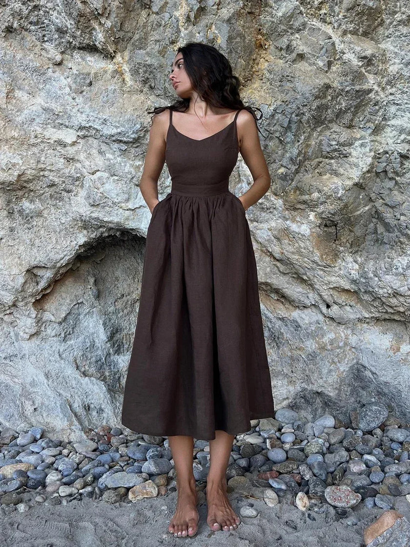 Ocean Air Linen Dress