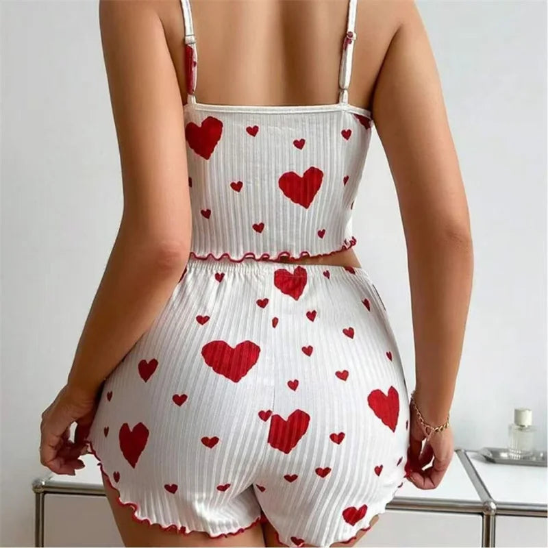 Head Over Heels Ribbed Crop & Shorts Lounge Set