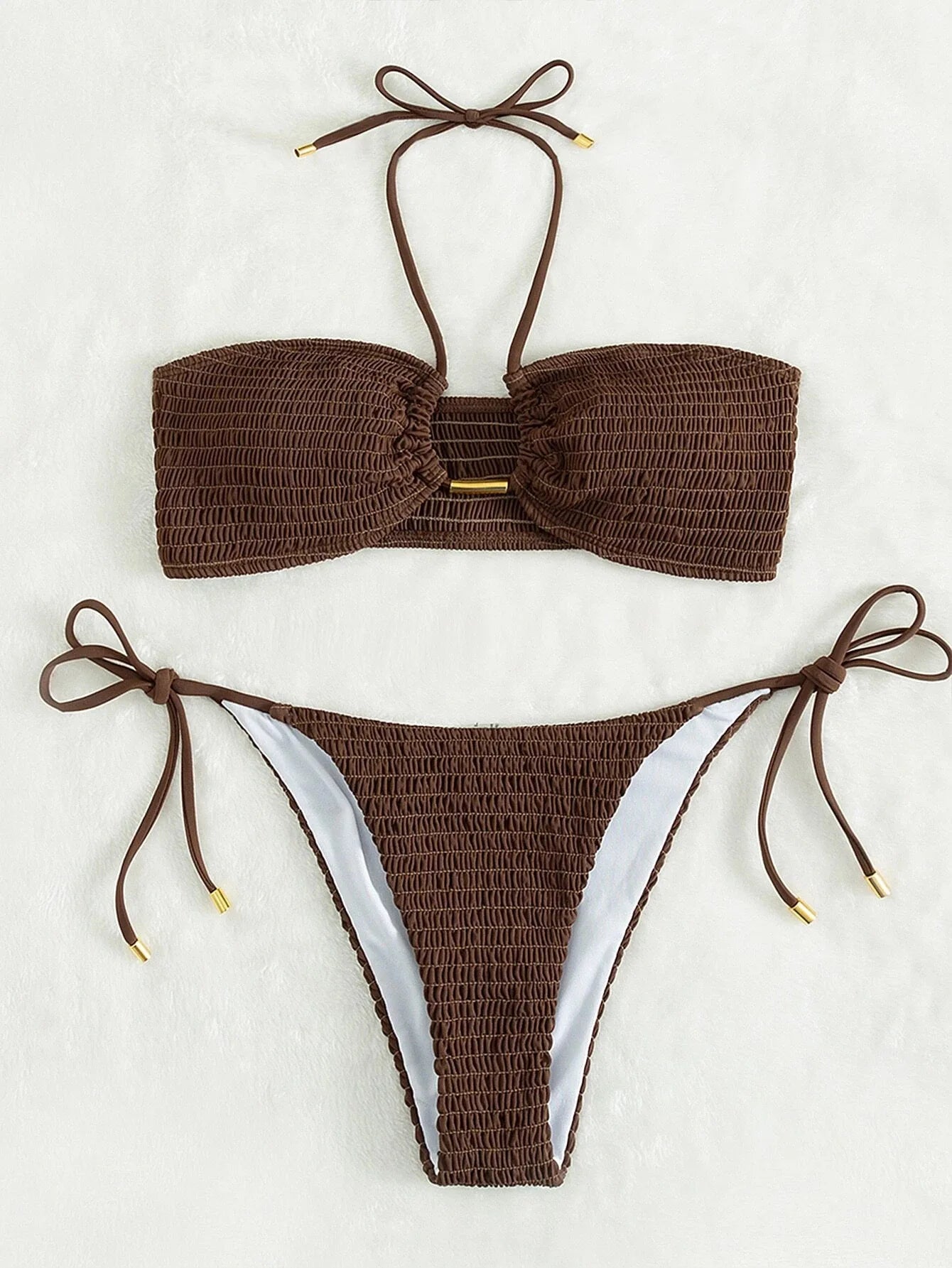 Crush Smocked Bikini Set