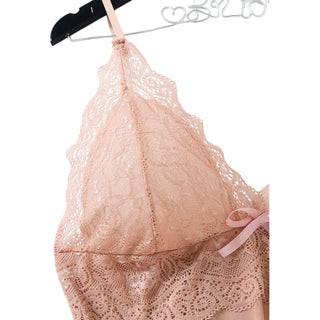 Soft Hours Lace Bust Chemise & Thong Set