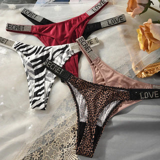 Rhinestone Cowgirl Embellished Waistband Thong