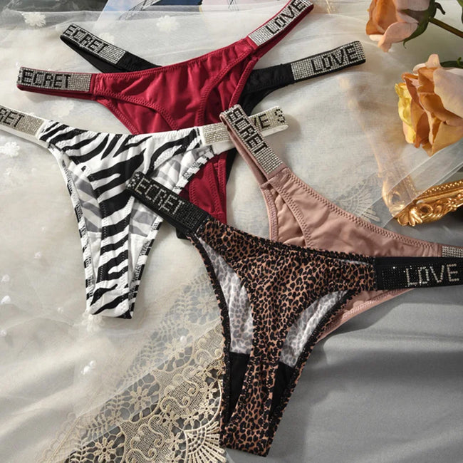 Rhinestone Cowgirl Embellished Waistband Thong