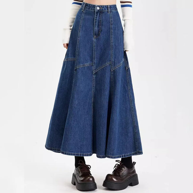 Midnight Flow Denim Skirt