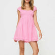 Romantic Eyelet Mini Dress