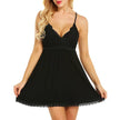 Bow & Lace Babydoll Chemise Dress