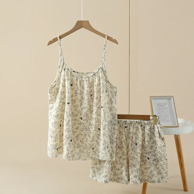 Rose Garden Cottagecore Floral Cami & Shorts Set