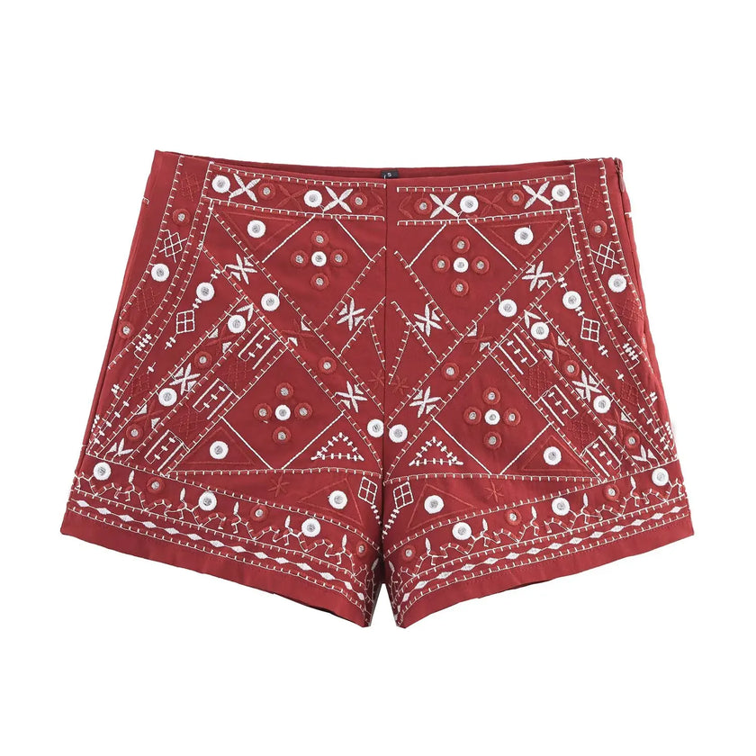 Embroidered Mirror Detail Two Piece Set