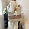 Wanderlust Woven Stripe Tassel Tote Bag