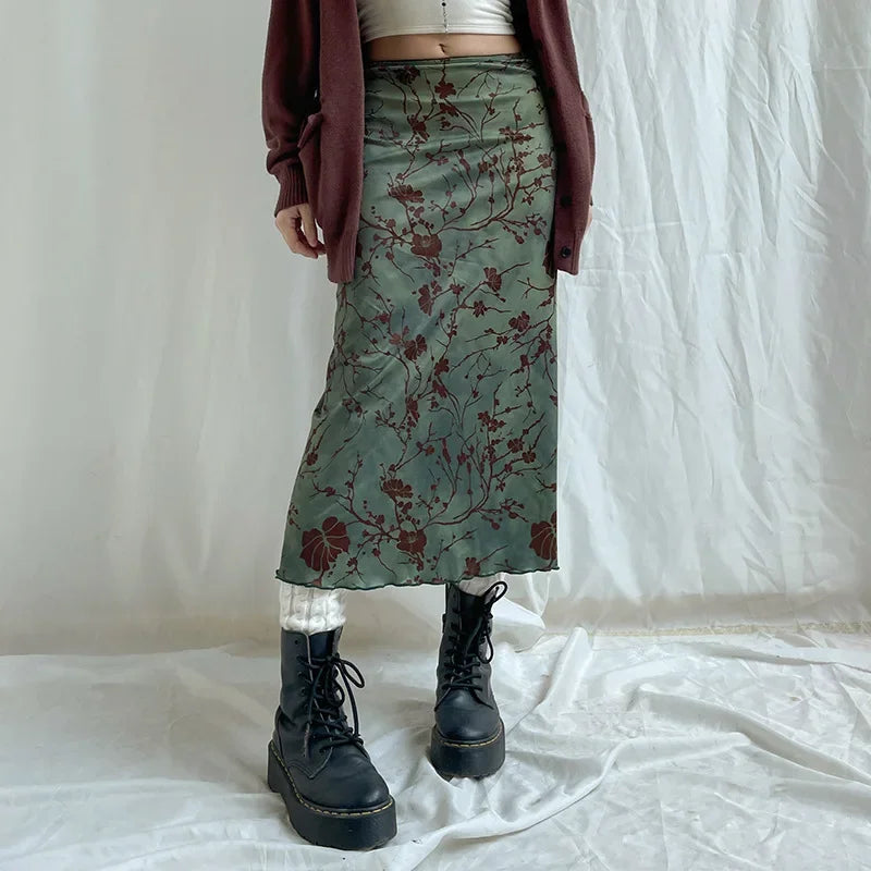 Willow Bloom Midi Skirt