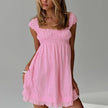 Romantic Eyelet Mini Dress