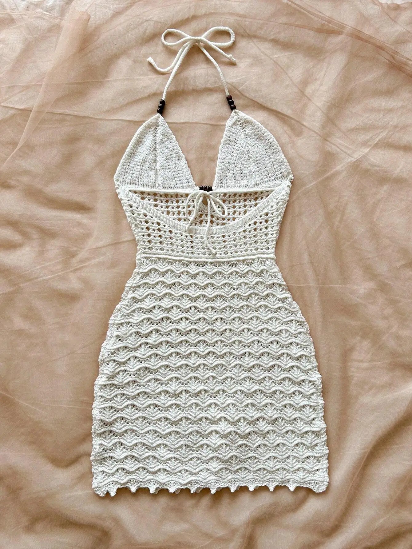 Saltwater Crochet Mini Dress