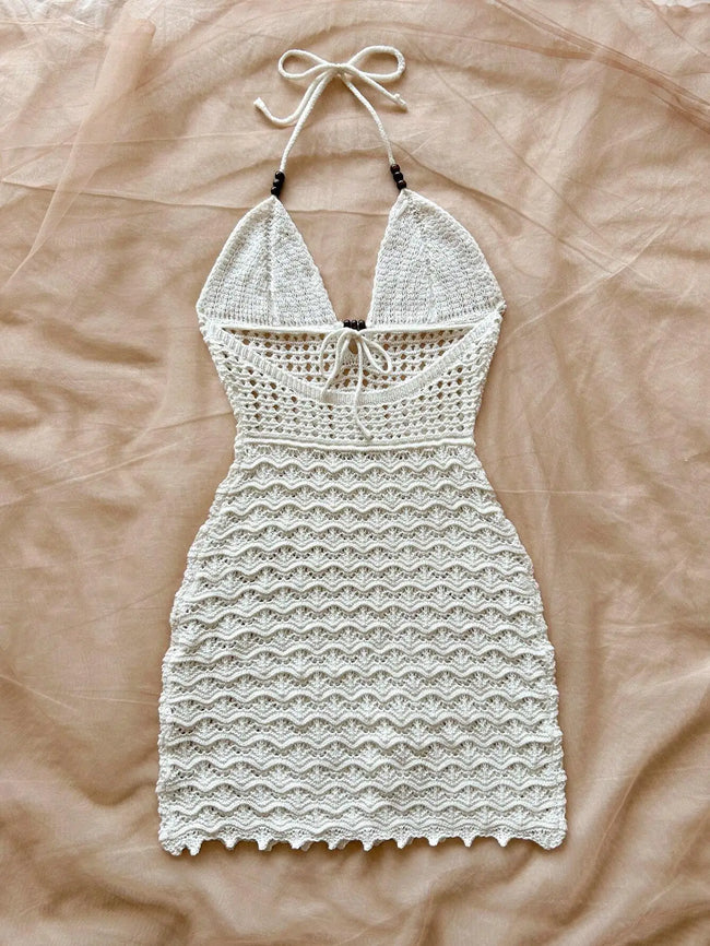 Saltwater Crochet Mini Dress