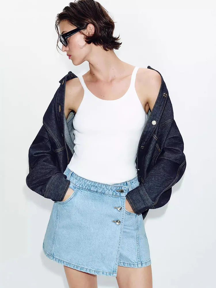 The Button Up Skort