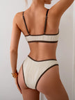 Cut Above The Rest Textured Keyhole Bikini Set