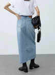 Everyday Denim Maxi Skirt