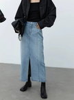Everyday Denim Maxi Skirt