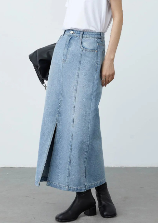 Everyday Denim Maxi Skirt